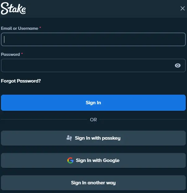 login stake casino canada